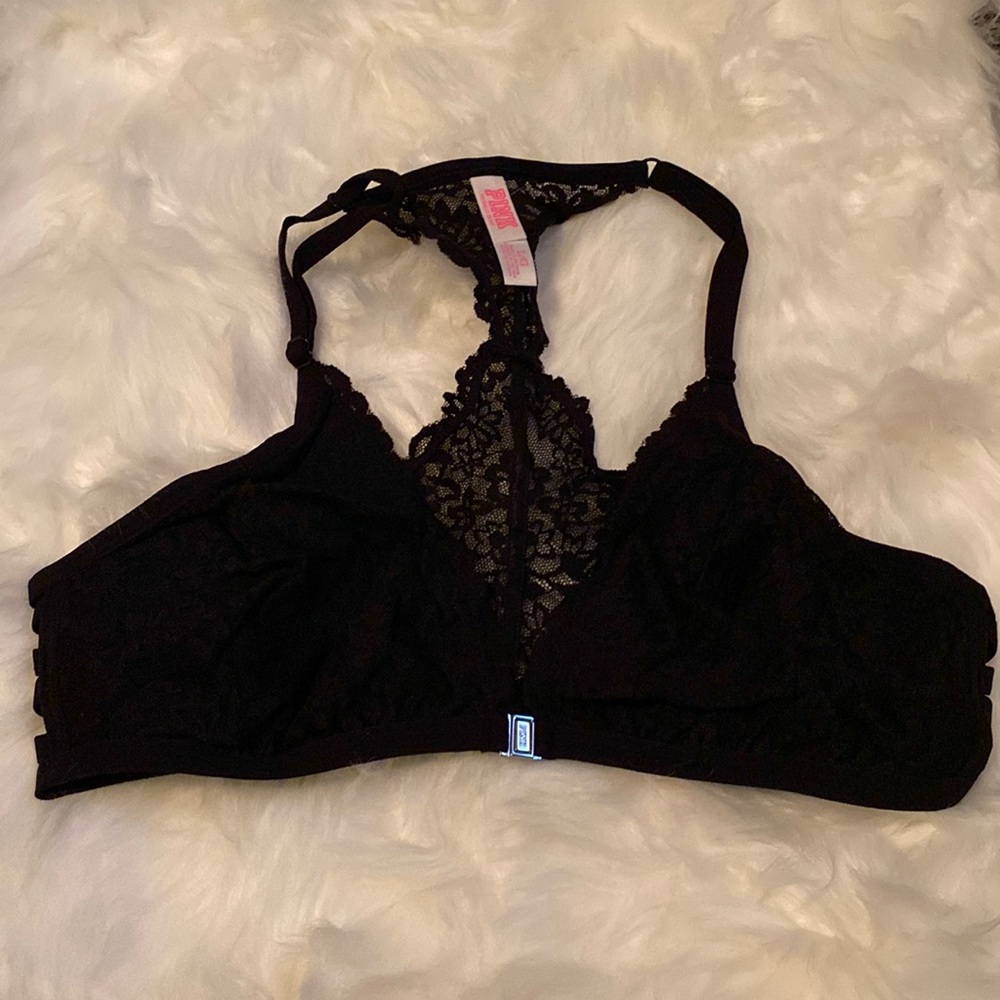 VS Pink Lace Bralette SZ L